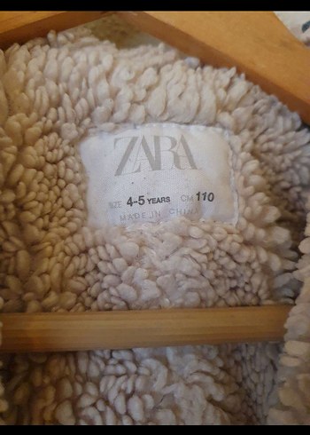 orjinal Zara Gri Çocuk Kürklü Rahat Kaban - Görsel 2