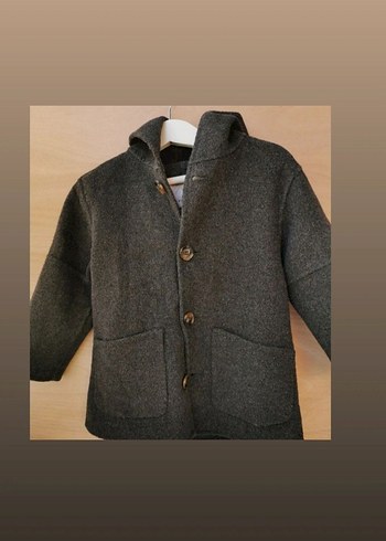 orijinal Zara yün  çocuk Kabanı - Görsel 2