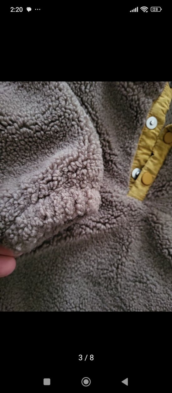 Orijinal Zara Kahverengi Yüksek Yakalı Erkek Peluş Sweatshirt - Görsel 3