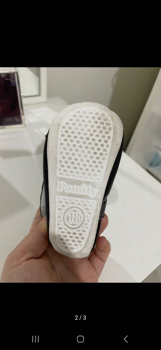 Kız Çocuk Siyah Tokalı Babet Ayakkabı - Görsel 2