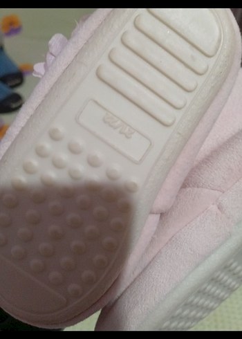 Kız Çocuk Pembe Peluş Ev Terliği - Görsel 3