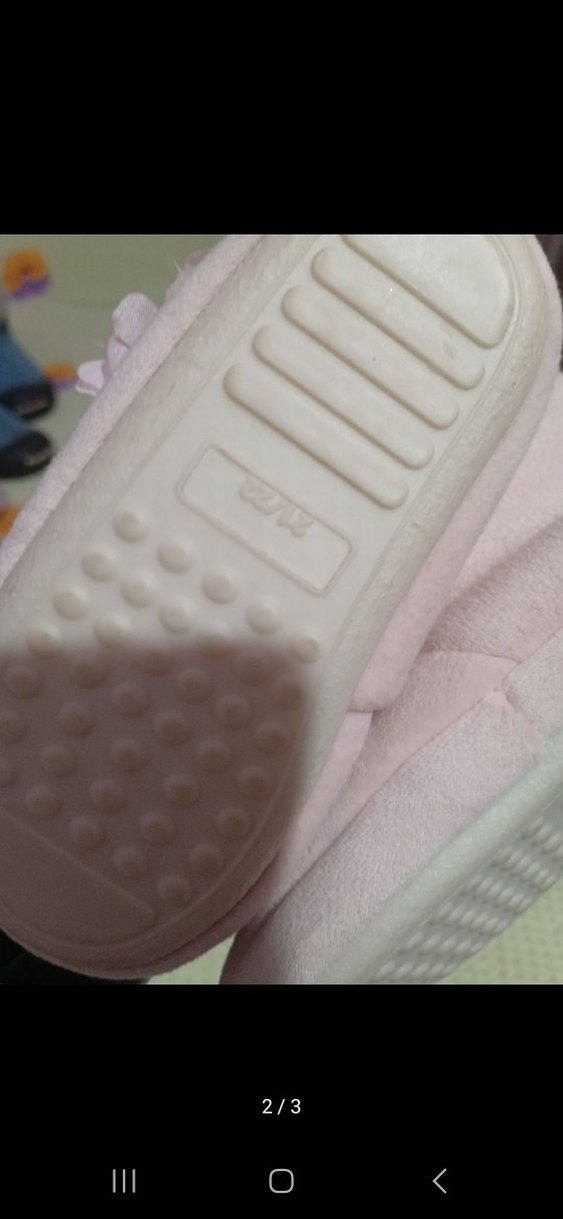 Kız Çocuk Pembe Peluş Ev Terliği - Görsel 3