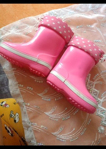 Kız Çocuk Pembe Fırfırlı Yağmur Çizmesi - Görsel 3