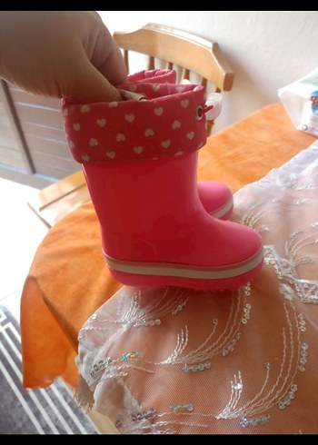 Kız Çocuk Pembe Fırfırlı Yağmur Çizmesi - Görsel 2