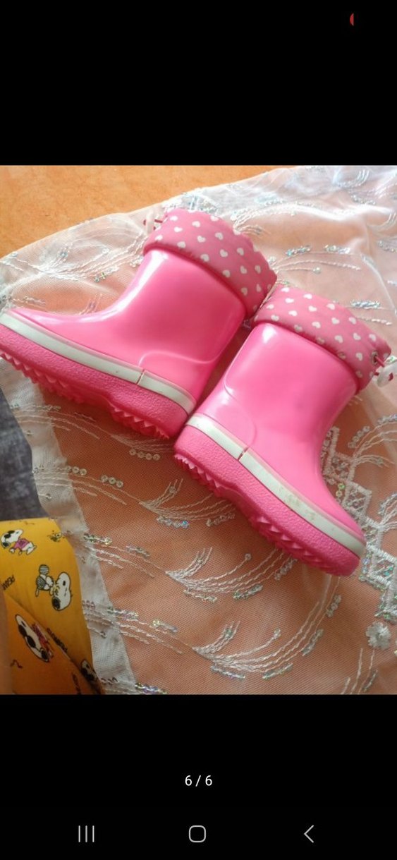 Kız Çocuk Pembe Fırfırlı Yağmur Çizmesi - Görsel 3