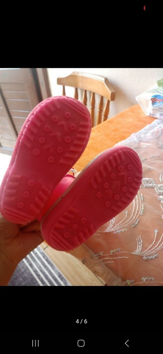 Kız Çocuk Pembe Fırfırlı Yağmur Çizmesi - Görsel 4