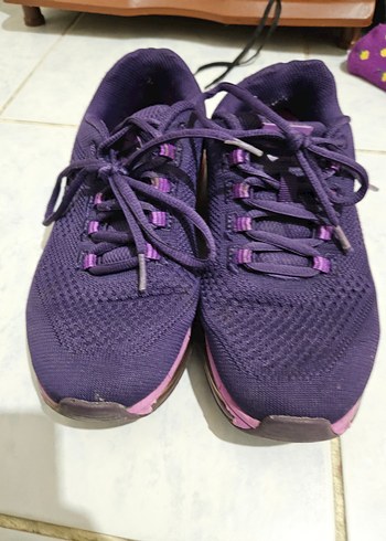 Mor Bağcıklı Kadın Spor Ayakkabı - Görsel 4