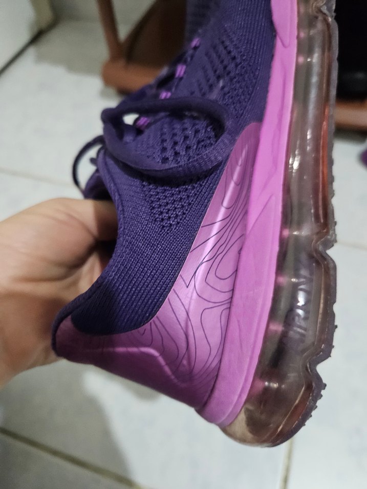 Mor Bağcıklı Kadın Spor Ayakkabı - Görsel 2