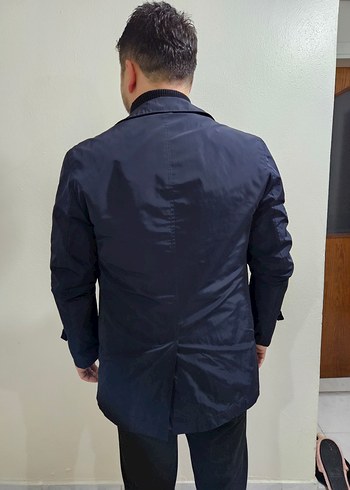 CENTONE Lacivert Erkek Midi Kaban hiç giyilmemiş! - Görsel 2