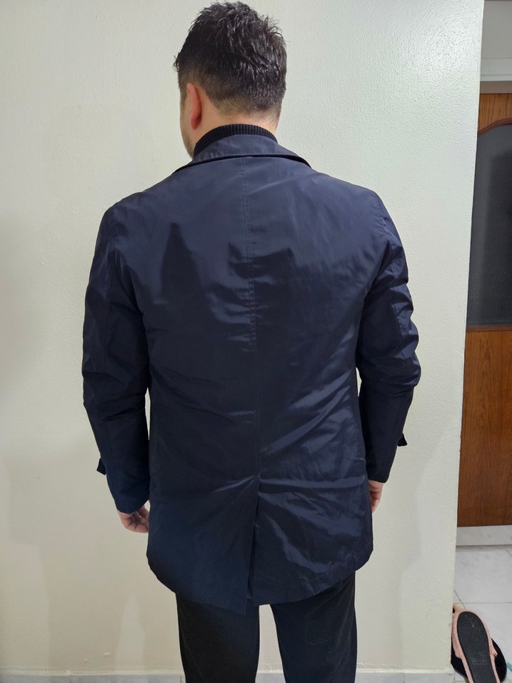 CENTONE Lacivert Erkek Midi Kaban hiç giyilmemiş! - Görsel 2