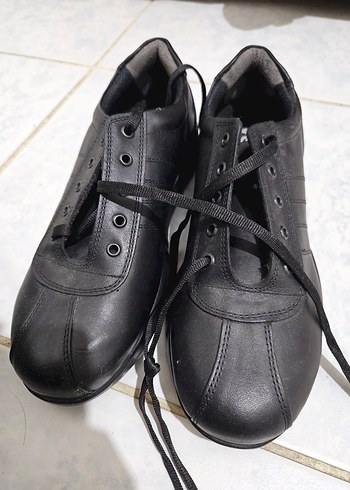 Siyah Bağcıklı kadın Günlük Spor Ayakkabı - Görsel 2