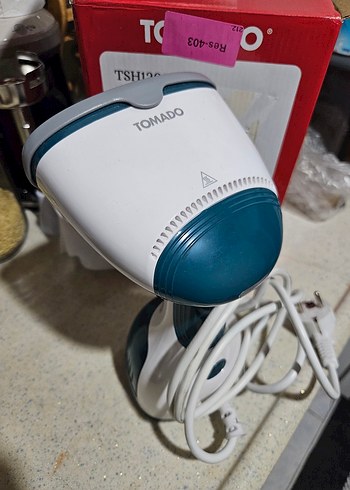 YURTDIŞI ÜRÜNÜ Beyaz Gri El Tipi Buharlı Ütü - Görsel 7