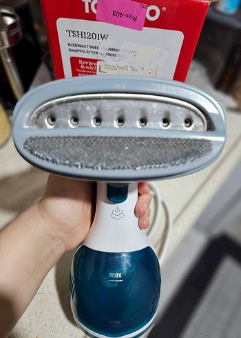 YURTDIŞI ÜRÜNÜ Beyaz Gri El Tipi Buharlı Ütü - Görsel 6