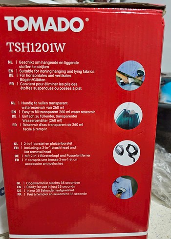 YURTDIŞI ÜRÜNÜ Beyaz Gri El Tipi Buharlı Ütü - Görsel 4