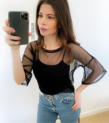 Tül bluz
