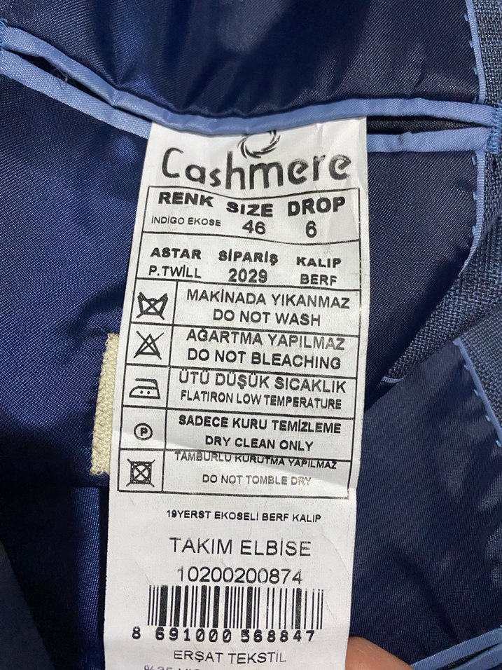 Ekose Desenli Erkek Takım Elbise - Görsel 4