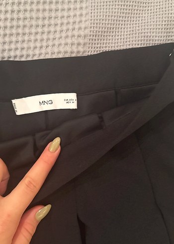 Kadın Siyah Pilili Midi Etek - Görsel 2