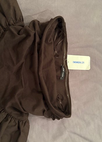 Kahverengi Midi Hamile Etek - Görsel 2