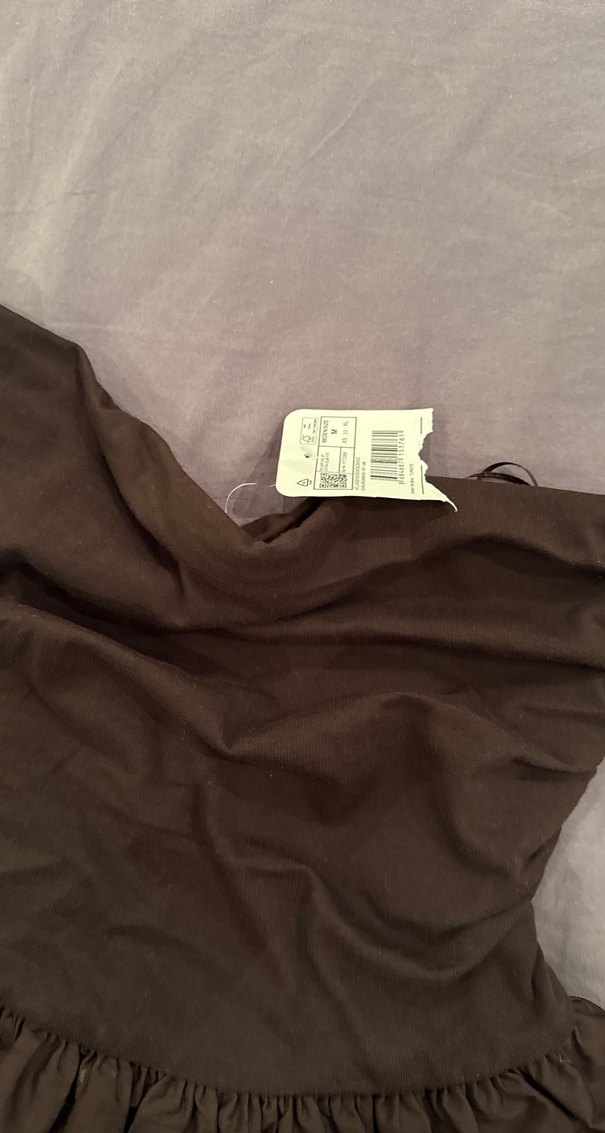 Kahverengi Midi Hamile Etek - Görsel 4