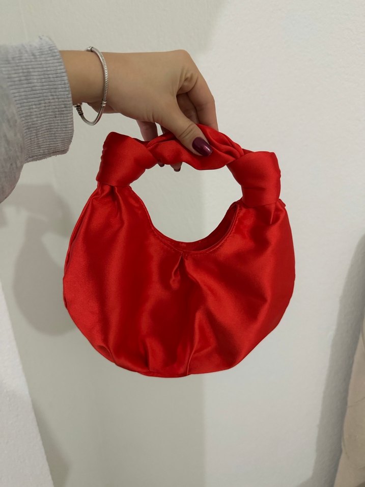 Mango nar çiçeği saten çanta - Görsel 3