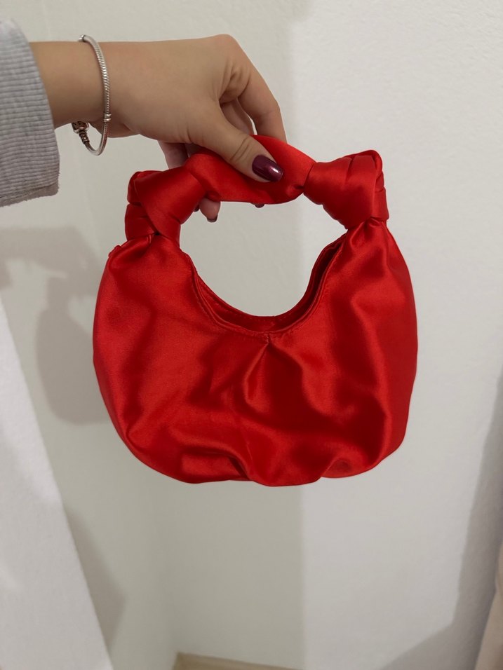 Mango nar çiçeği saten çanta - Görsel 2