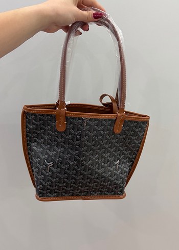 Goyard A kalite sıfır Kahverengi Deri Baskılı Kadın Çanta - Görsel 3