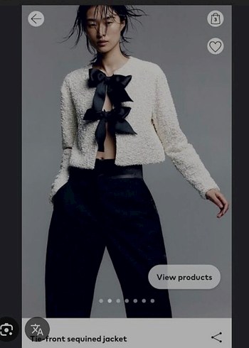 H&m yılbaşı fiyonklu payet ceket - Görsel 2