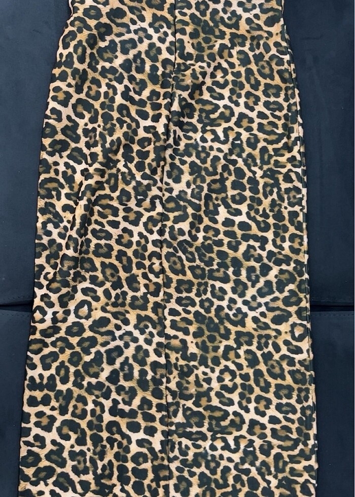 leopar maxi etek - Görsel 2
