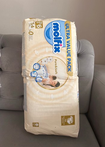 Molfix Pure&Soft Extra Large Bebek Bezi 54'lü - Görsel 2