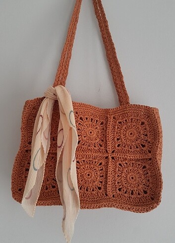 Pull and Bear Pull bear motif hasır çanta 