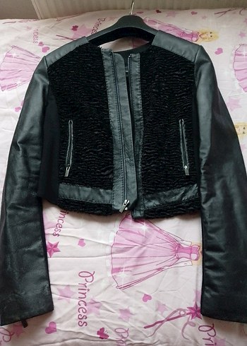 BCBG maxazria marka deri mini ceket