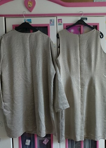 C&A markali elbise tunik ceket kombini - Görsel 3