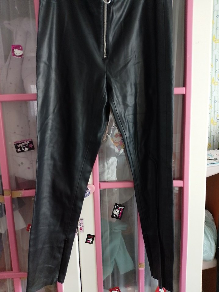 zara deri likralı pantolon - Görsel 2