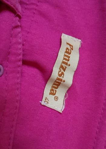 Düğmeli Pembe Kadın likrali - Görsel 3