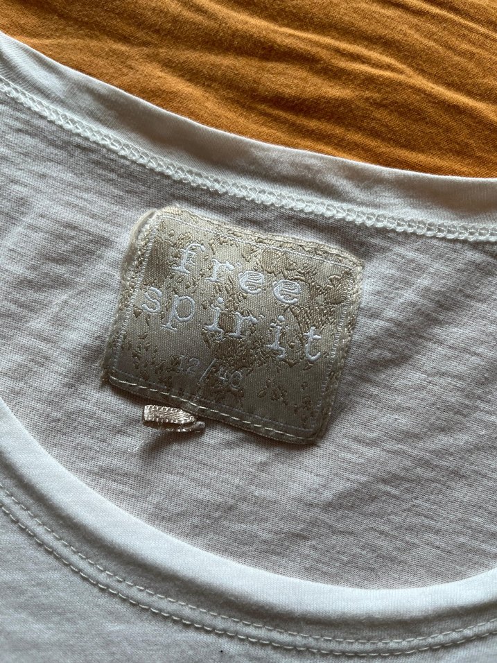 Püsküllü Kısa Kollu Bohem Keten Bluz - Görsel 3