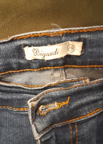 mavi renk Kadın Denim Dar Kesim Jean - Görsel 3