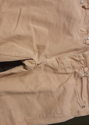 Toz pembe pantolon kot - Görsel 2