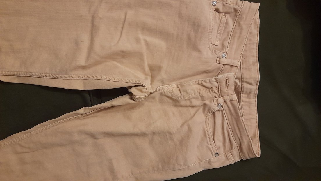 Toz pembe pantolon kot - Görsel 2