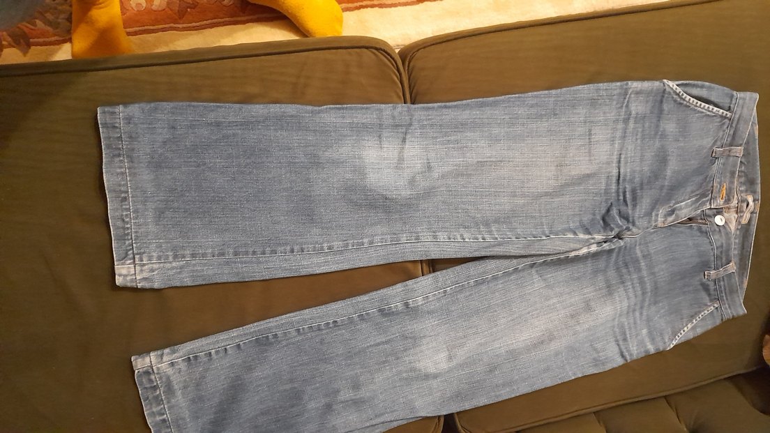 mavi renk Kadın Denim Fermuarlı Pantolon - Görsel 4