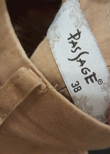 Bej Keten Kumaşlı Kadın Midi Pantolon - Görsel 3