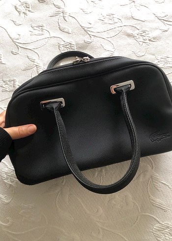 Siyah Deri Fermuarlı Kadın Çantası - Görsel 3