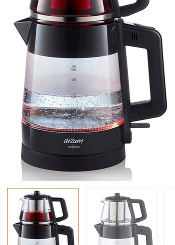 Arzum Teamond 1800W Siyah Çay Makinesi - Görsel 3