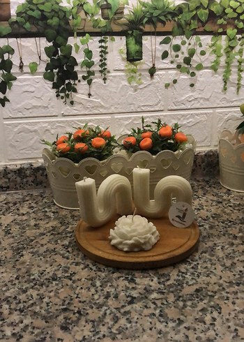 Beyaz Dekoratif Mum Seti