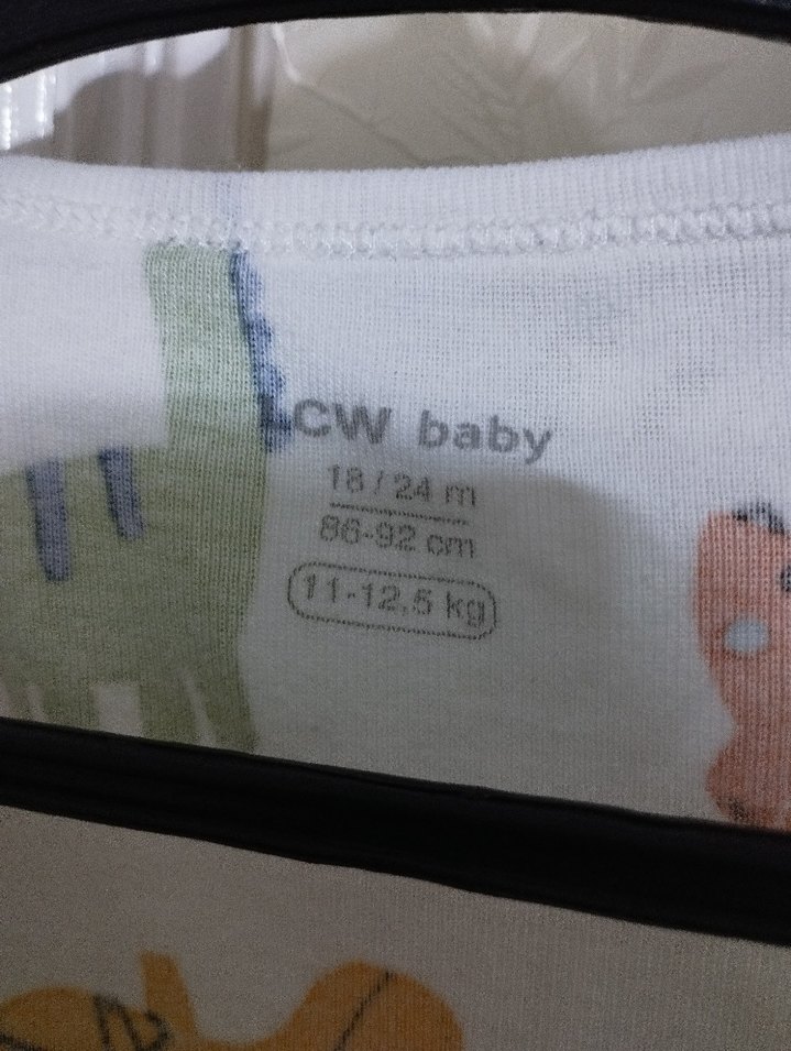 Dinozor Desenli Beyaz Bebek Body - Görsel 3