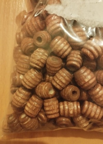 Ahşap Oval Petek Boncuk 200 gr - Görsel 3