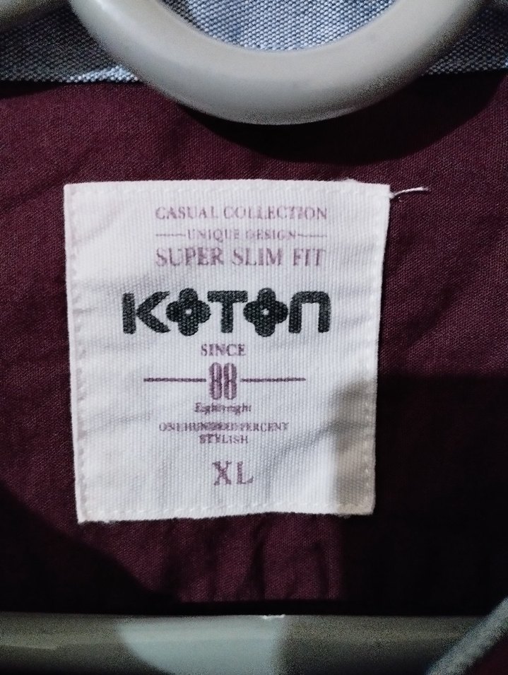 Bordo Keten Uzun Kollu Erkek Gömlek - Görsel 3