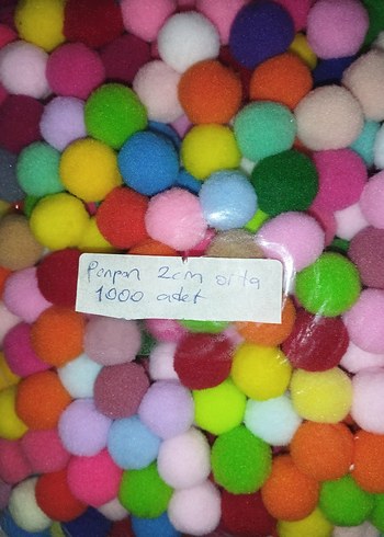 1000 Renkli Ponpon Topları - Görsel 2