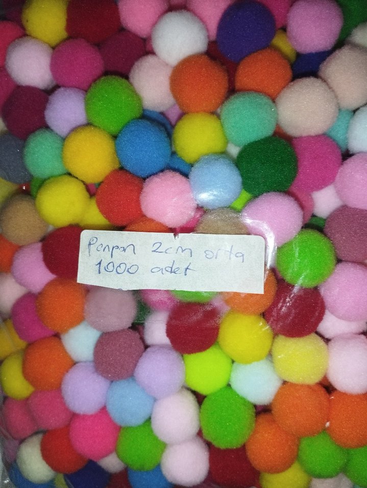 1000 Renkli Ponpon Topları - Görsel 2