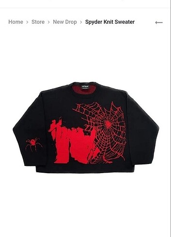 Redrum Spider Knit Sweater