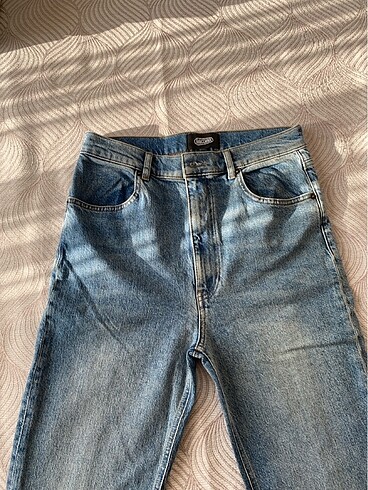 Likralı fermuarlı jean